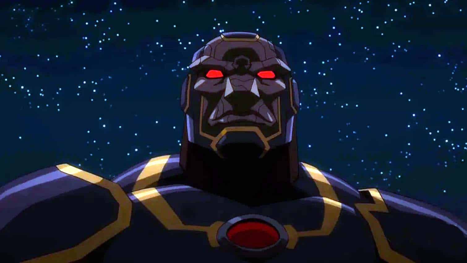 Darkseid em cena de Liga da Justica Sombria Guerra de Apokolips