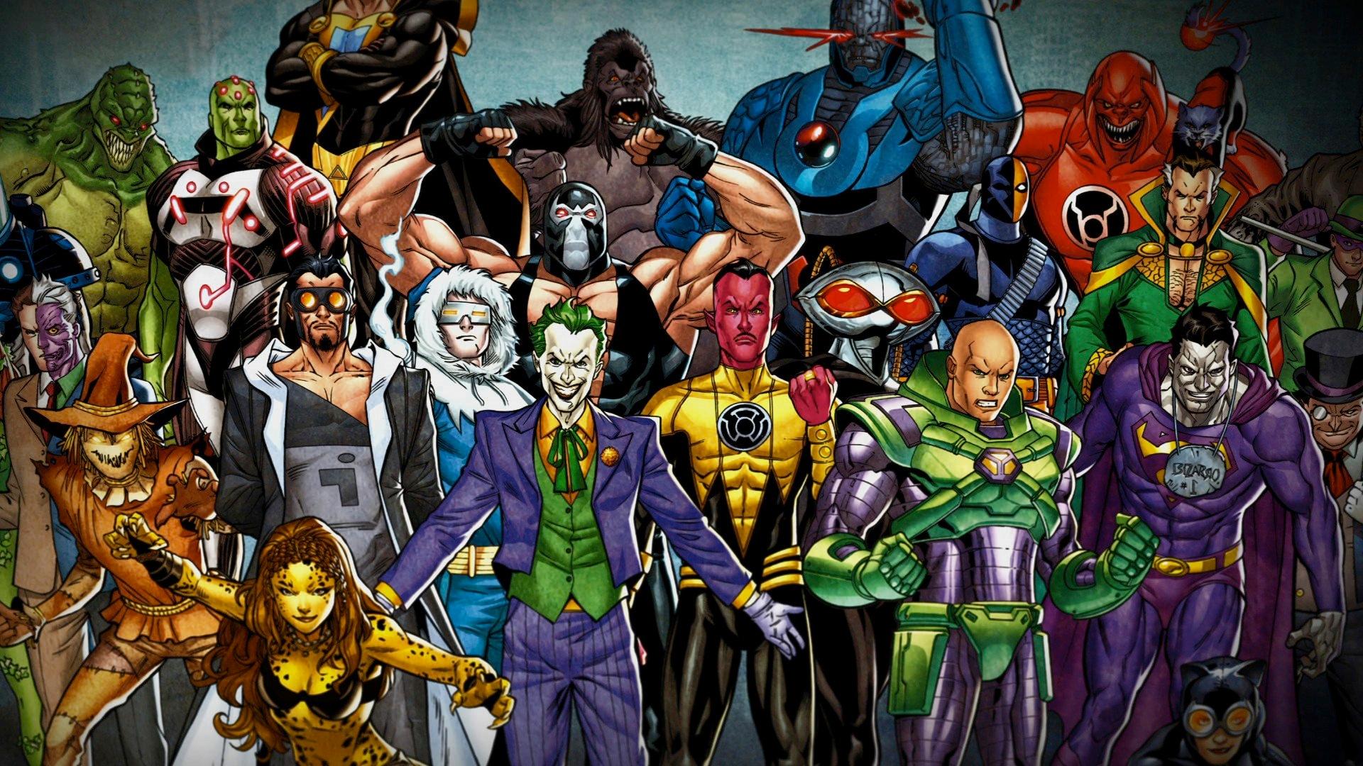 vilões do superman lado a lado em imagem da DC Comics