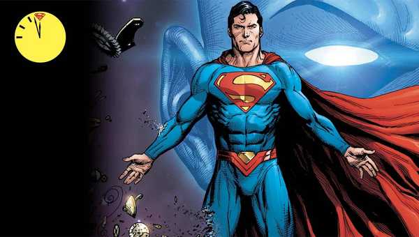 Superman e Doutor Manhattan em capa de O Relogio do Juizo Final