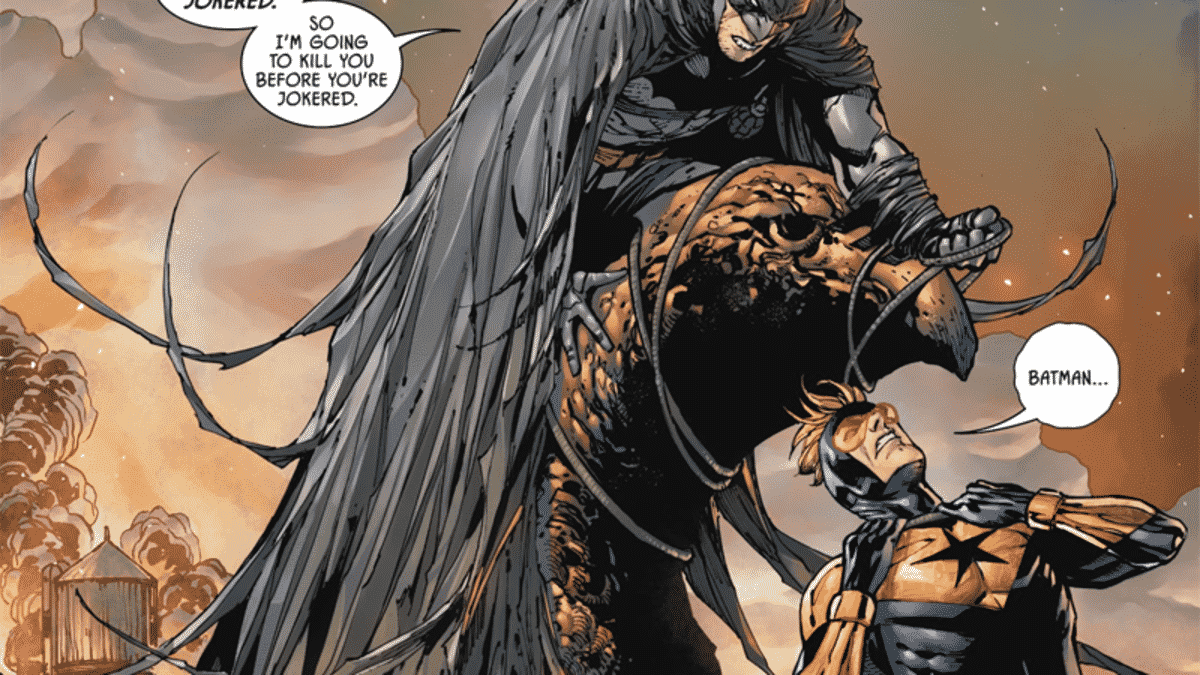 Cena de Batman e Gladiador Dourado O Presente de Tom King