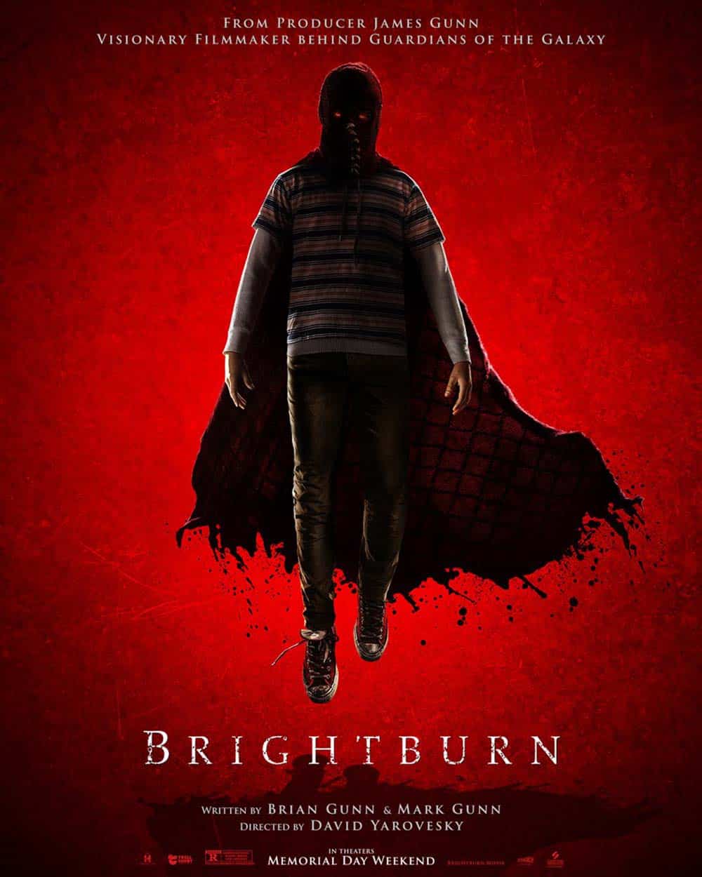 Poster do filme Brightburn - Filho das Trevas, com produção de James Gunn