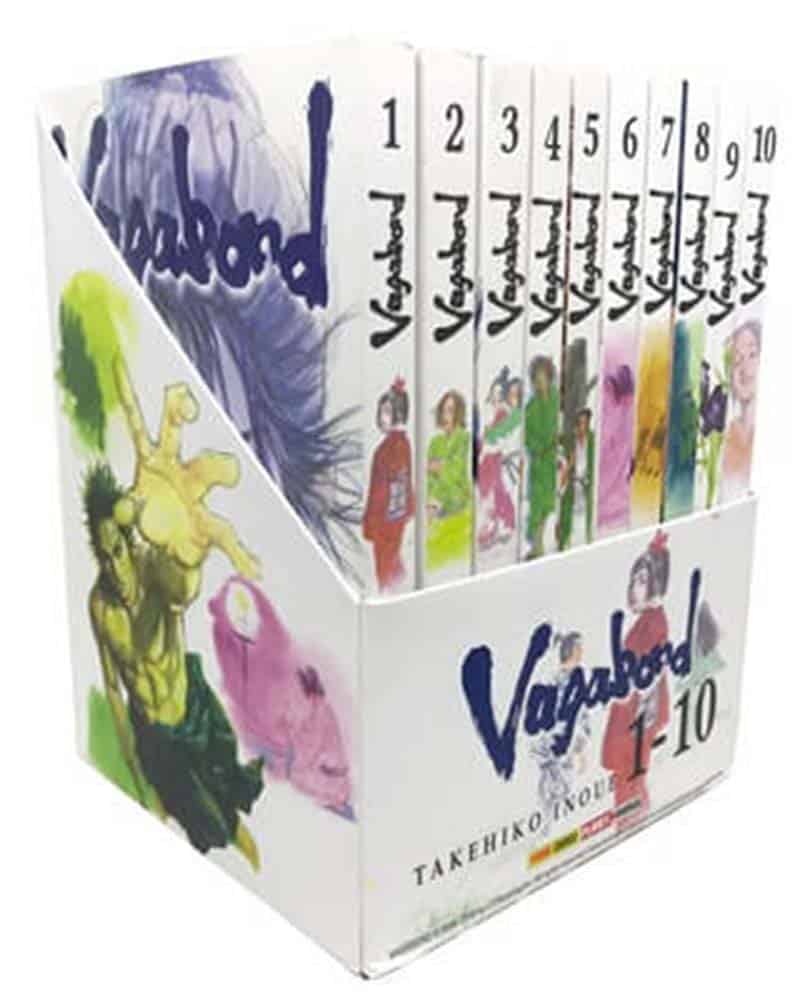 Box contendo as 10 primeiras edições de Vagabond de Takehiko Inoue