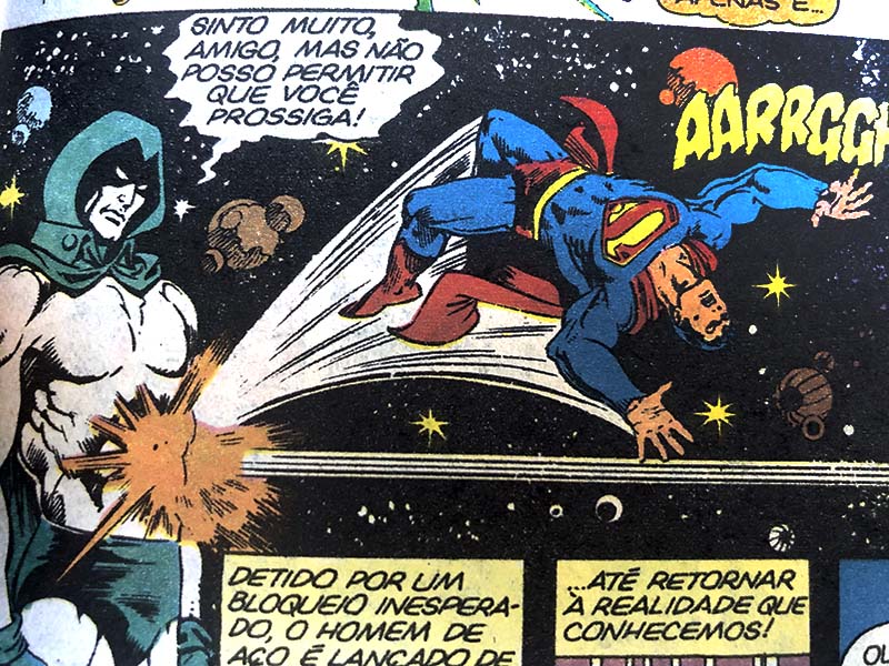 Superman e Espectro duelam em A Chave do Holocausto, primeira aparição de Mongul em 1980