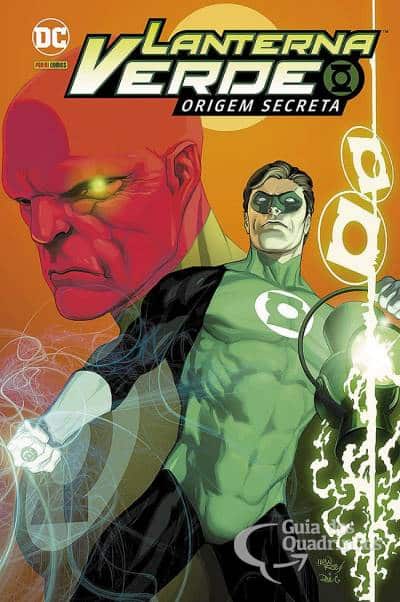 Capa de Lanterna Verde Origem Secreta com Hal Jordan e Abin Sur