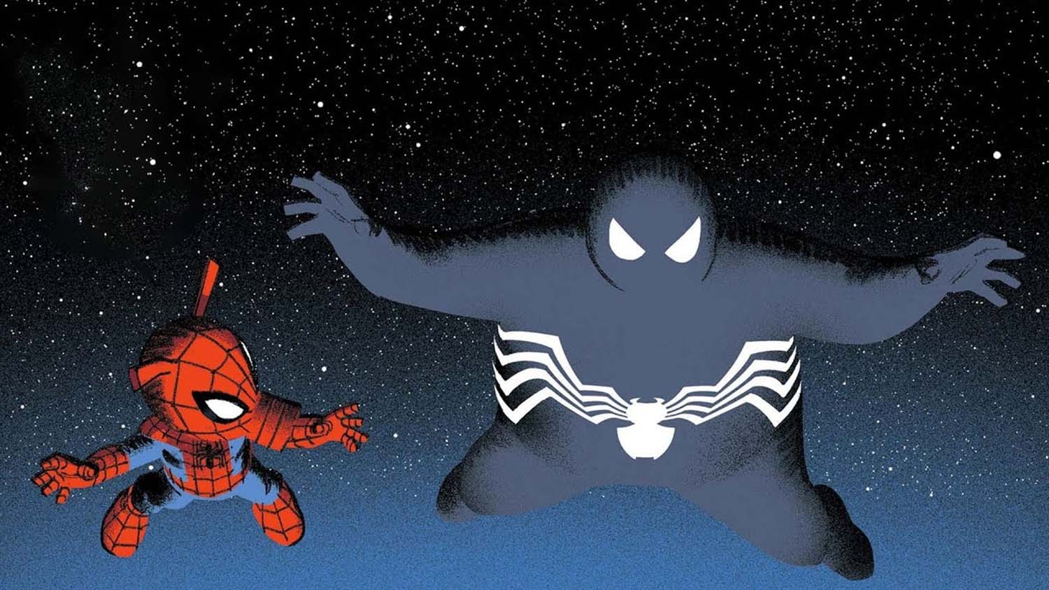 Porco-Aranha e Venom em Homem-Aranha Corrente