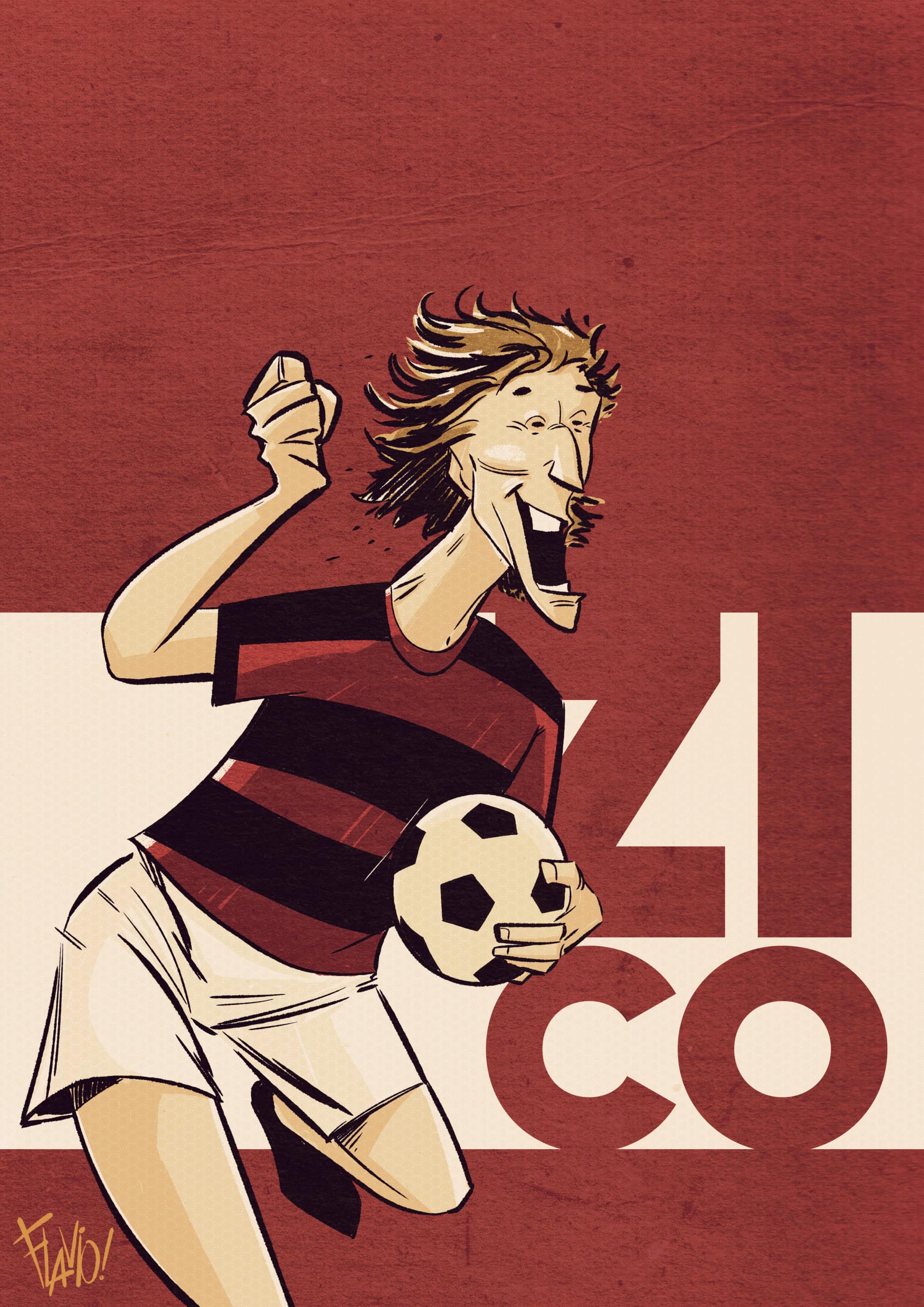 Zico 50 anos de futebol em quadrinhos teaser